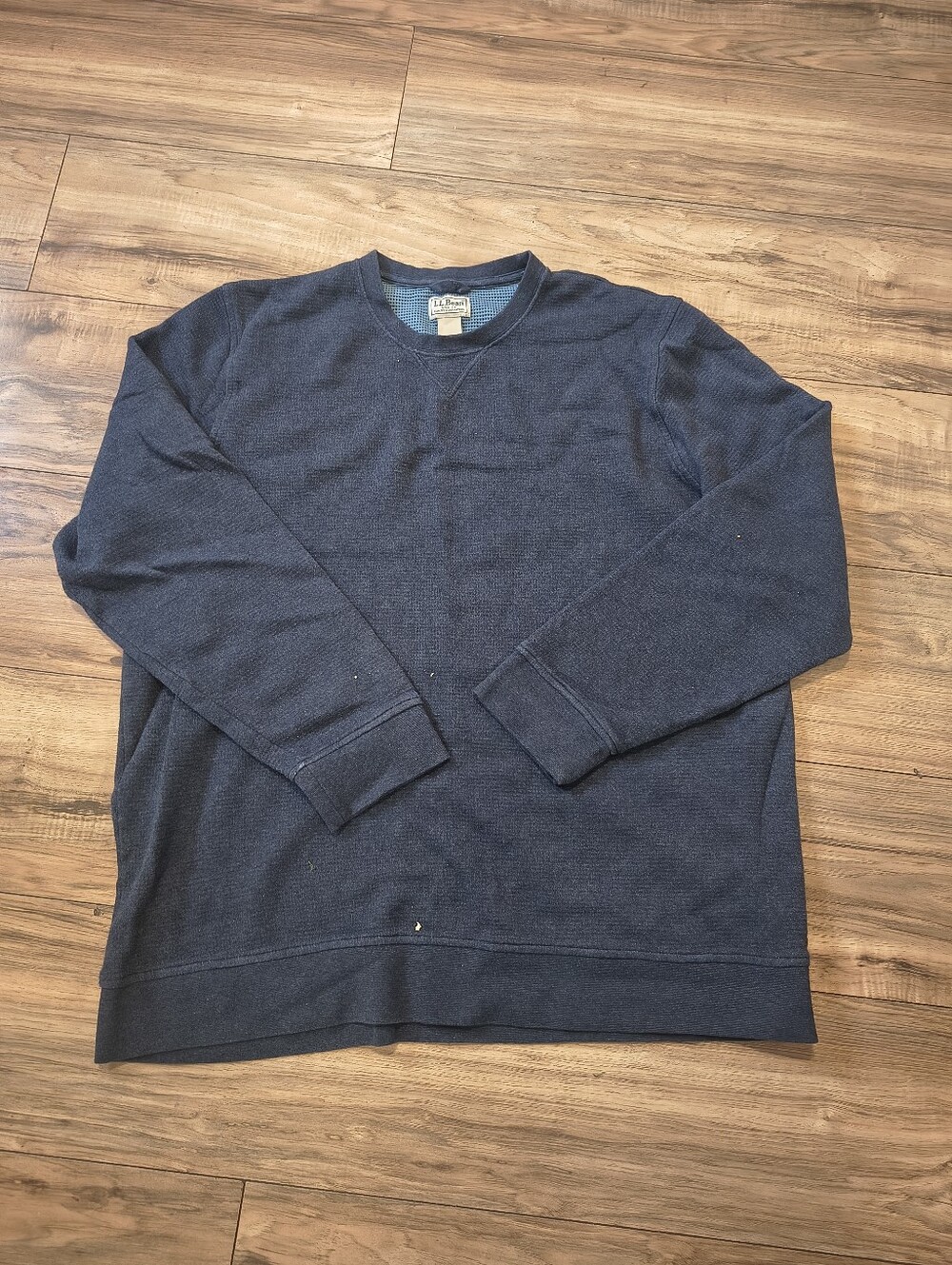 L.L. Bean Men's Crewneck Sweater in Navy Blue